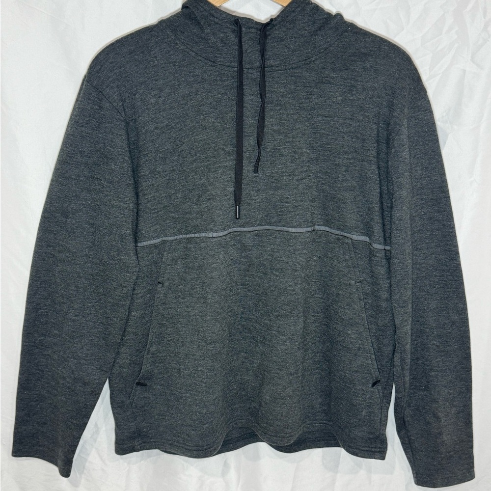 Balance Collection Grayson Pullover Gray Men's Hoodie with Reflective Stripe